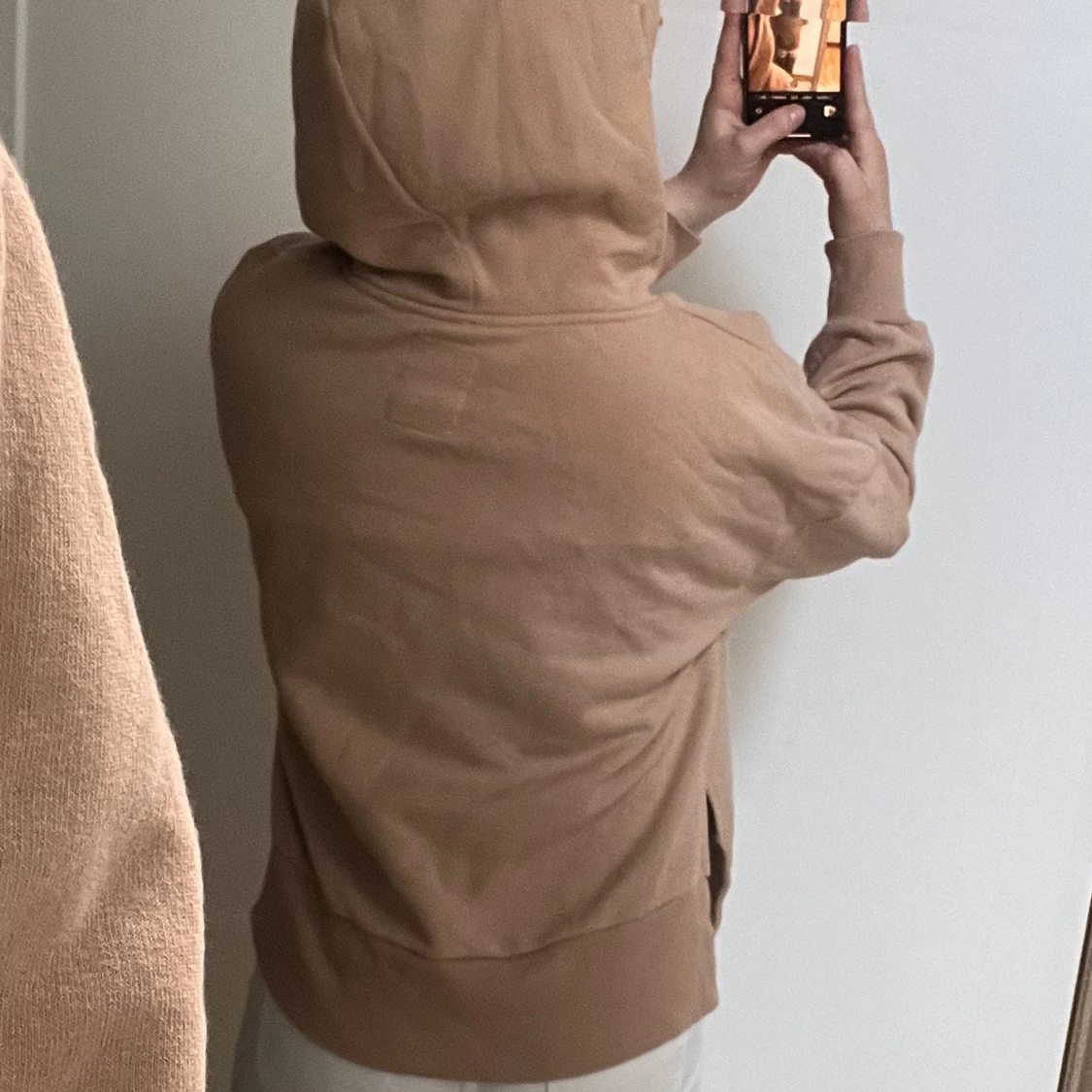 Sandfärgad Hoodie - 91