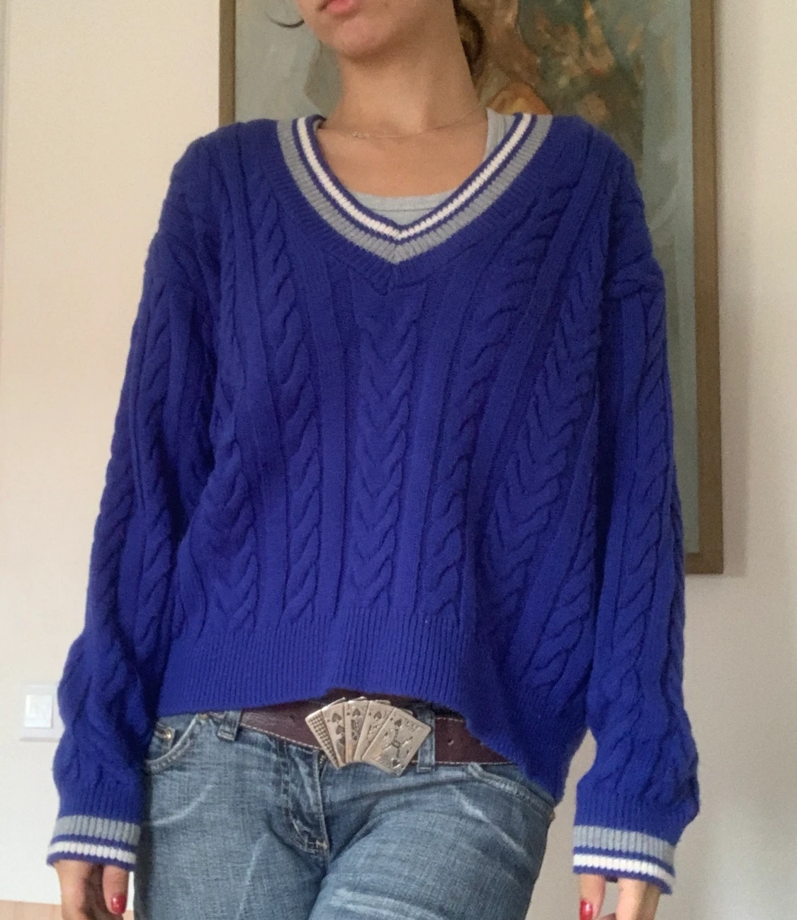 Pull&bear blå tröja