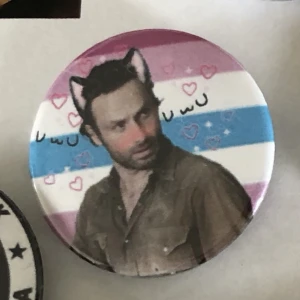 Rick grimes femboy pin - Pin med femboy flaggan och Rick grimes från the walking dead (gjord på skämt jag lovar💀)