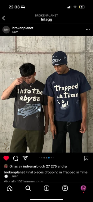 Broken planet  - Säljer min broken planet t shirt som är använd få tal gånger. Säljer för att den inte kommer inte användning🩷