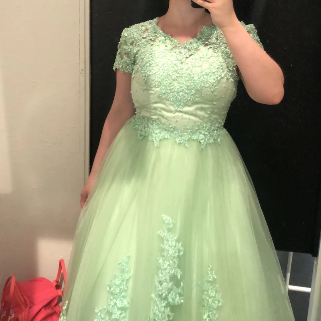 Vintage Grön Balklänning - 2