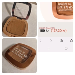 Loreal bronzer - smink - Enbart testad! Jag har rensat ut en del smink, nytt/endast provat. Både dyra märken och budget. Kolla gärna min Plick för att se allt smink, jag samfraktar gärna 🌸