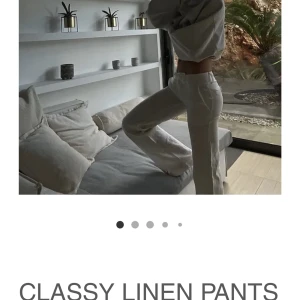 Alobha linnebyxor  - Säljer helt nya Classy linnen pants från alobha. Limited edition och slutsålda