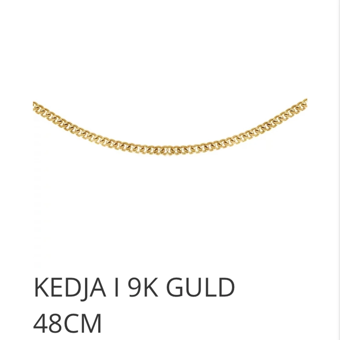 Guldkedja med hänge  - 90