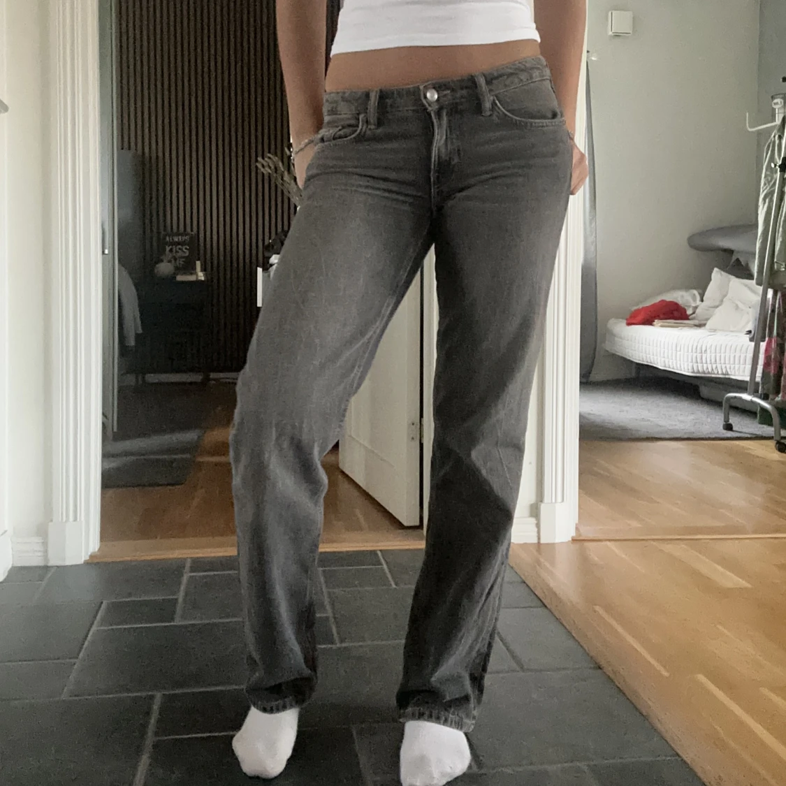 Lågmidjade jeans