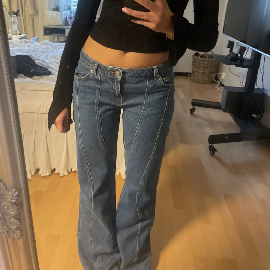 Lågmidjade jeans