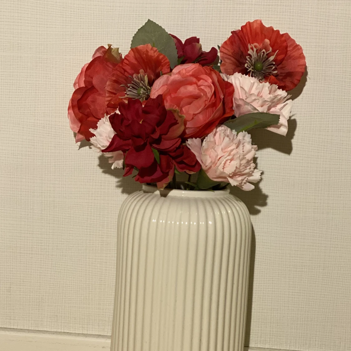 Blombukett i plast💞🌸🌺