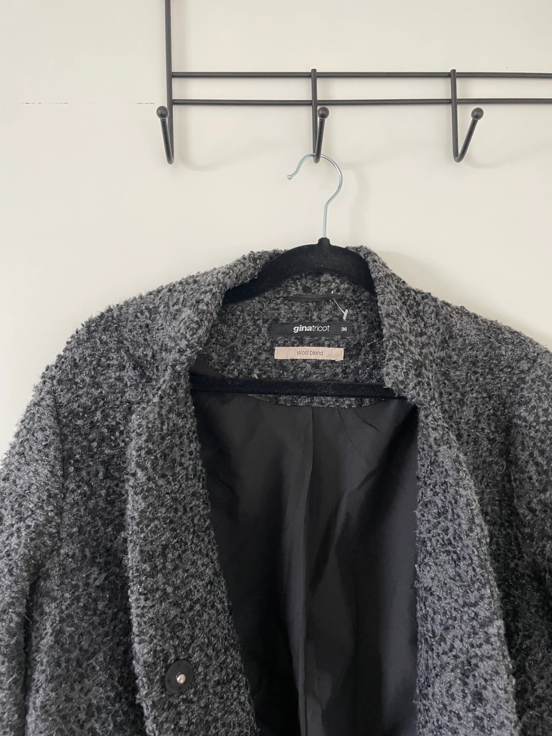 Grå/svart Kappa - 90