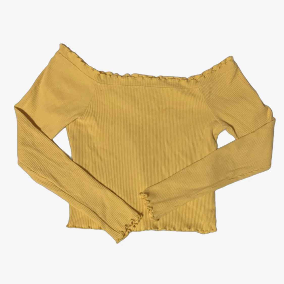 Gul off shulder tröja - 90