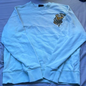 Ljusgrön tröja - Den är ljusgrön och har ett lejon på vänstra bröstet. Är ni intresserade så skriv