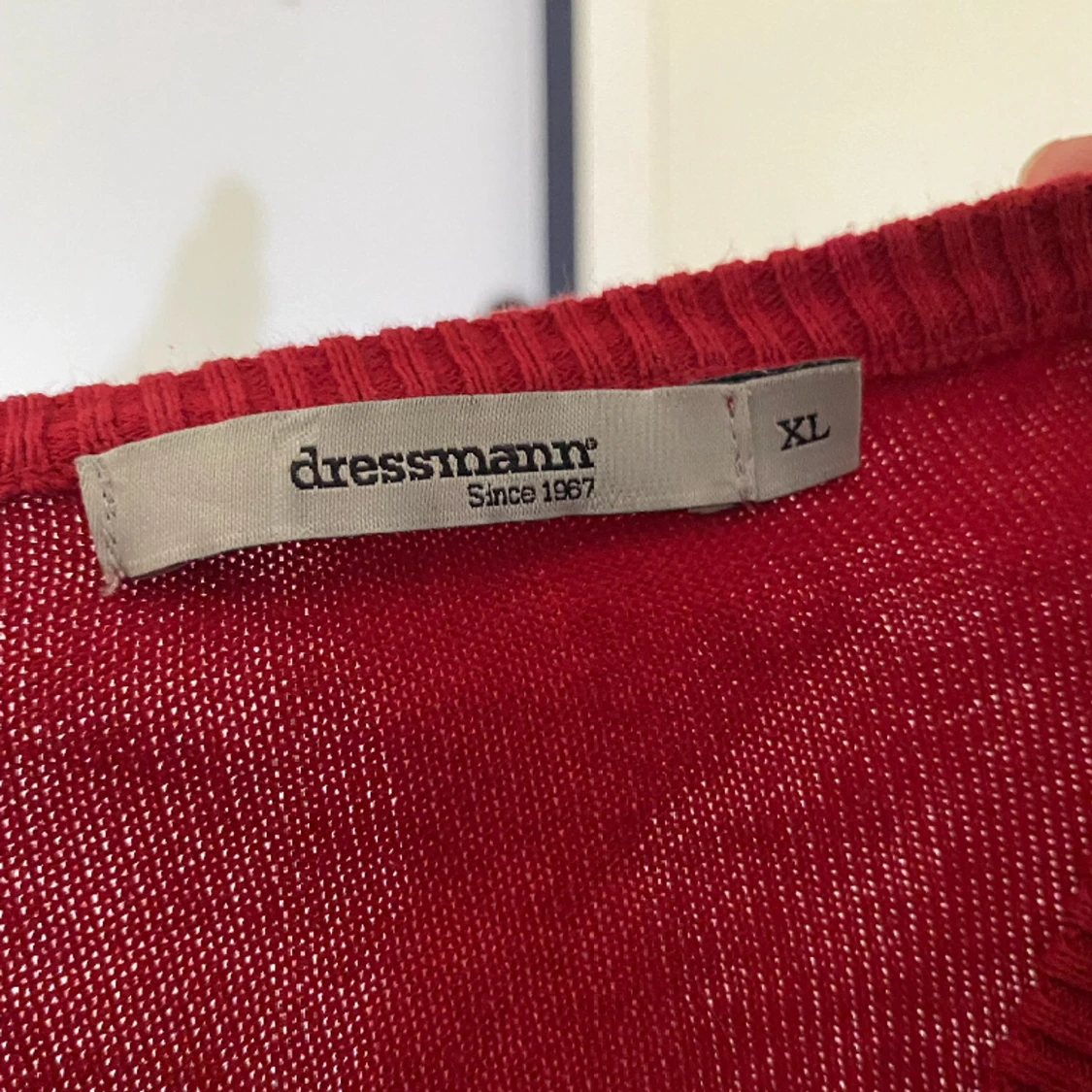 Röd rutig tröja - 91