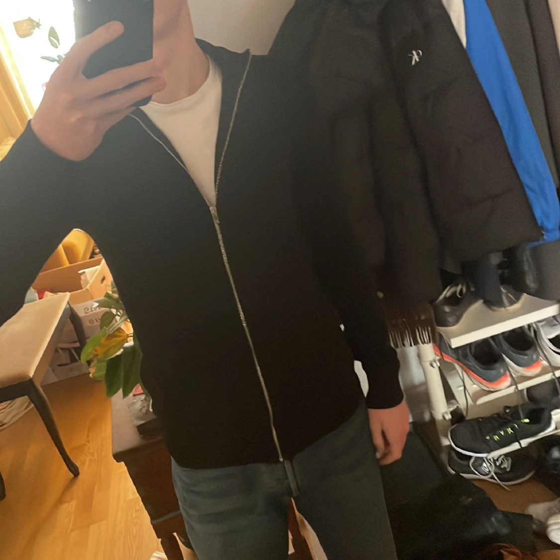 Svart lindbergh full zip - 91