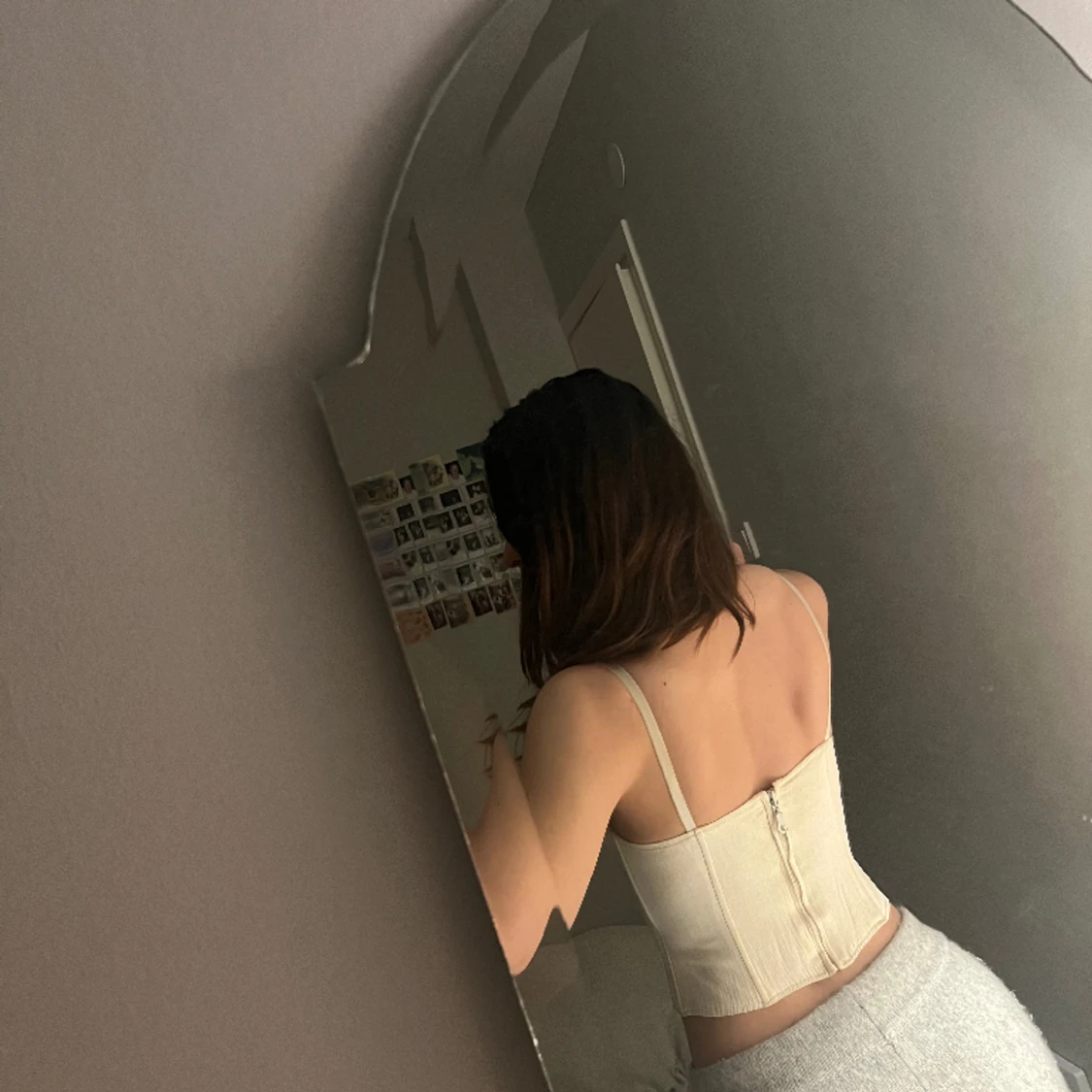 satin korsett top - 90