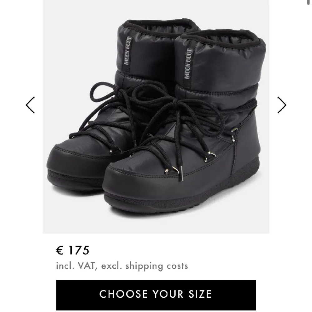 Low nylon WP 2 abow boots från Moon boot❤️ Köpta förra året på hemsidan Mytheresa, knappt använda pga att dem var lite för små för mig :/ Det är strl 36 😊 Nypris 175 euro. Pris kan diskuteras vid snabb affär 😁. Skor.