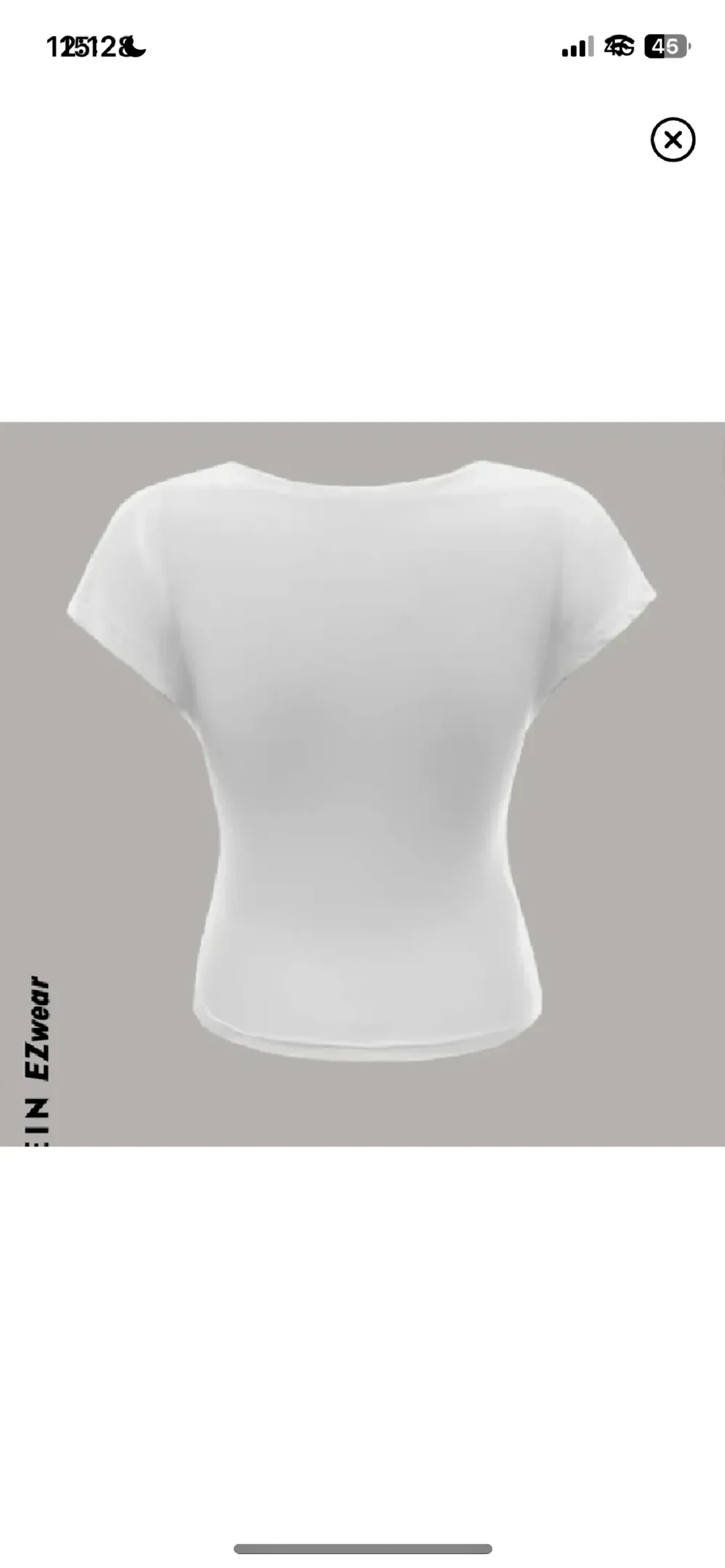 Vit topp med öppen rygg