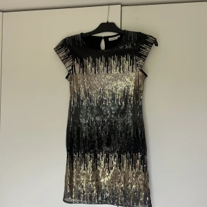 Glittrig klänning  - En glittrig paljett klänning som bara är använd ett få tal gånger. 