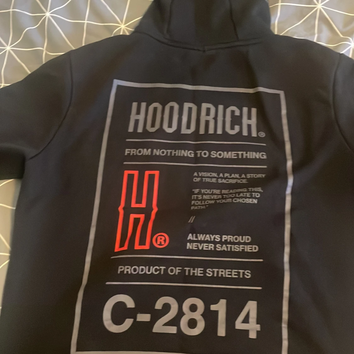 Svart hoodrich  - 90