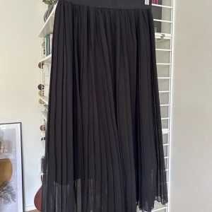 Plisserad kjol - Svart, plisserad kjol från Nakd