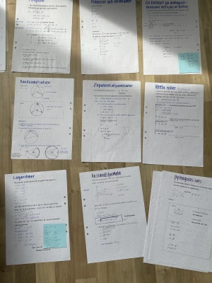 Matematik (2b) - Tänkte checka om någon vill ha matematikanteckningar, då ja e klar me matte. 27 sidor av antecknigar (15 papper) med andragradsfunktioner, logaritmer, randvinkelsats mm. Med guidebok (nypris 199) blir det 110kr + frakt. Har också en lärobok, pris diskuter