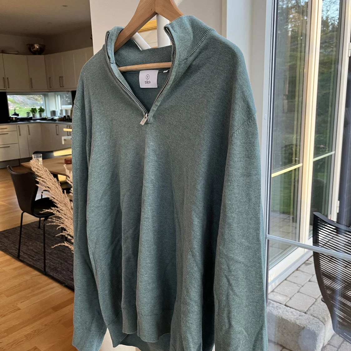 Half Zip stickad - 90