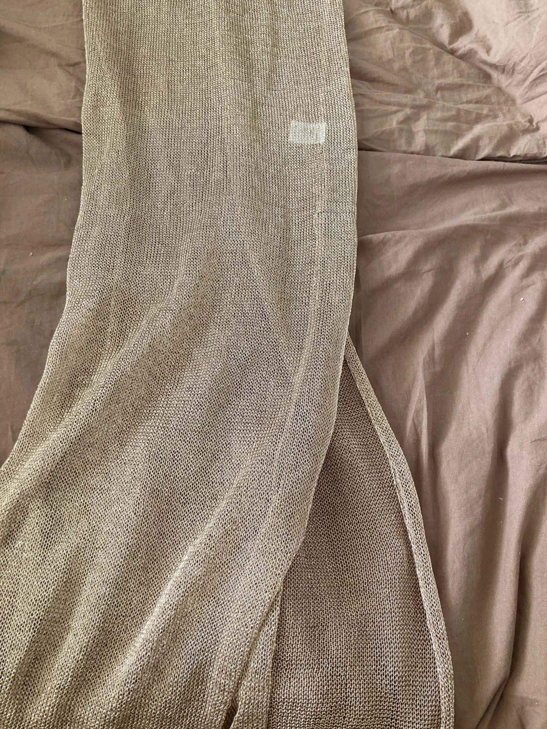 Brand new- sheer/ see through long rosegold dress - 90