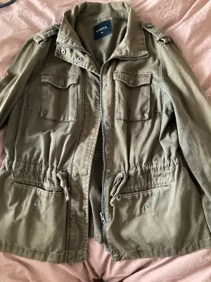 Lindex army green military style jacket.  Size 40 Smoke and Pet free home