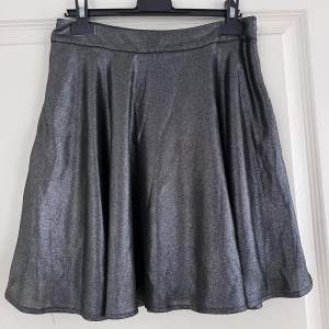 Glittrig kjol från Mint & Berry. Mycket sparsamt använd och fortfarande i fint skick. Kjolen har en dragkedja på sidan. 