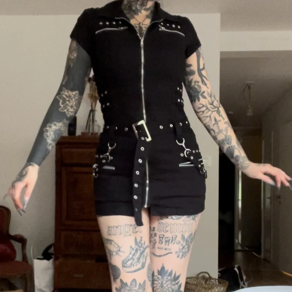 Emo/goth klänning från hearts and roses - 90