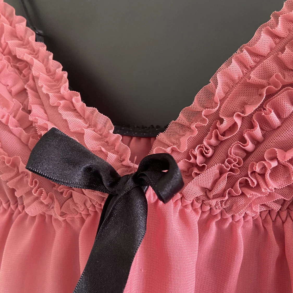 Rosa söt vintage lingerie-topp - 91