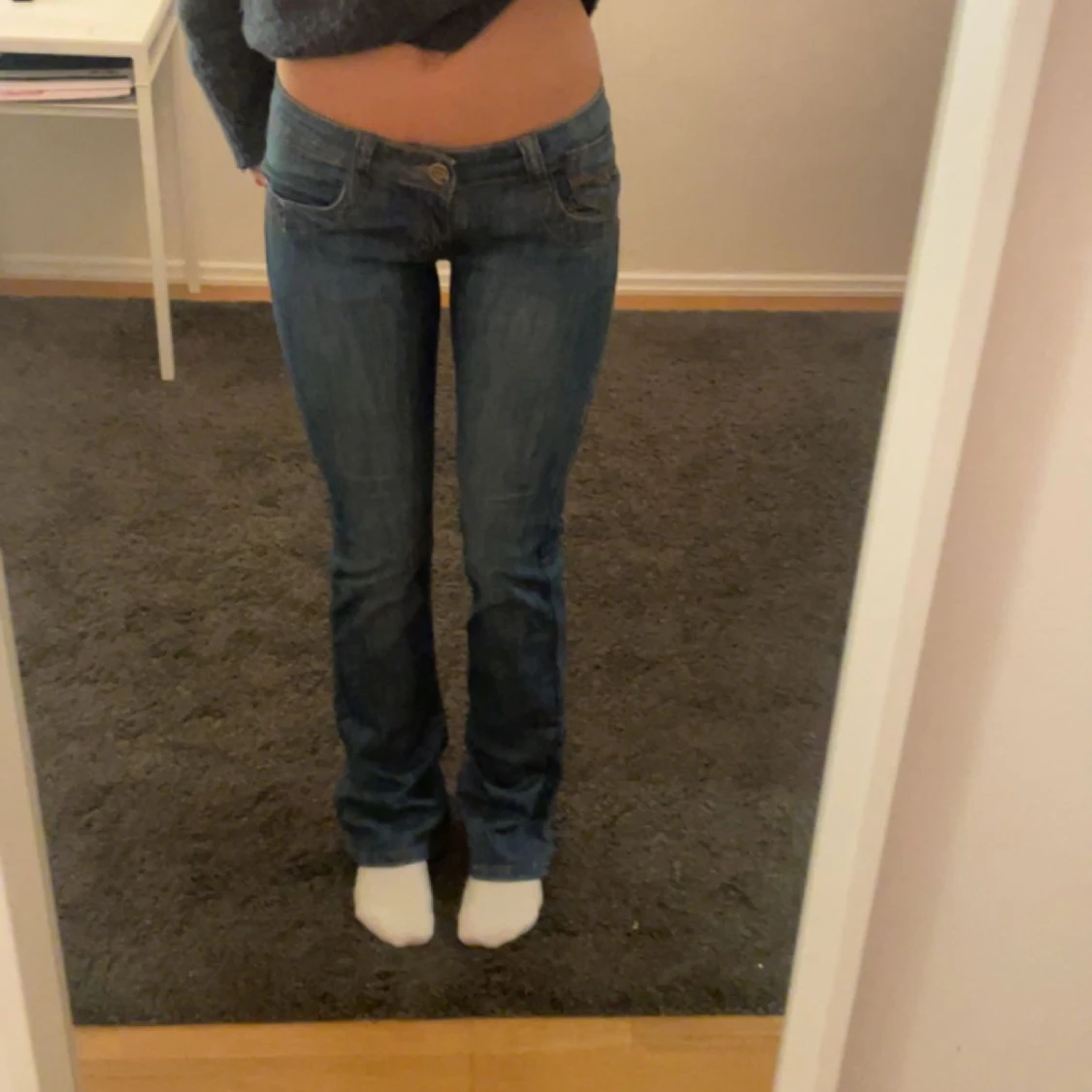 Lågmidjade jeans