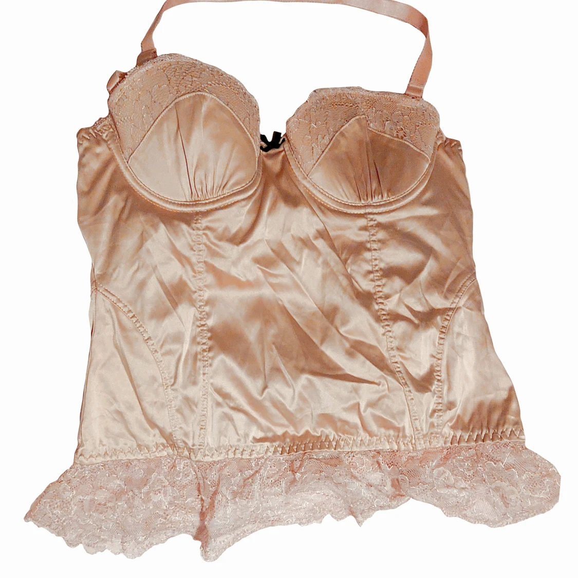 Lace spets linne corset