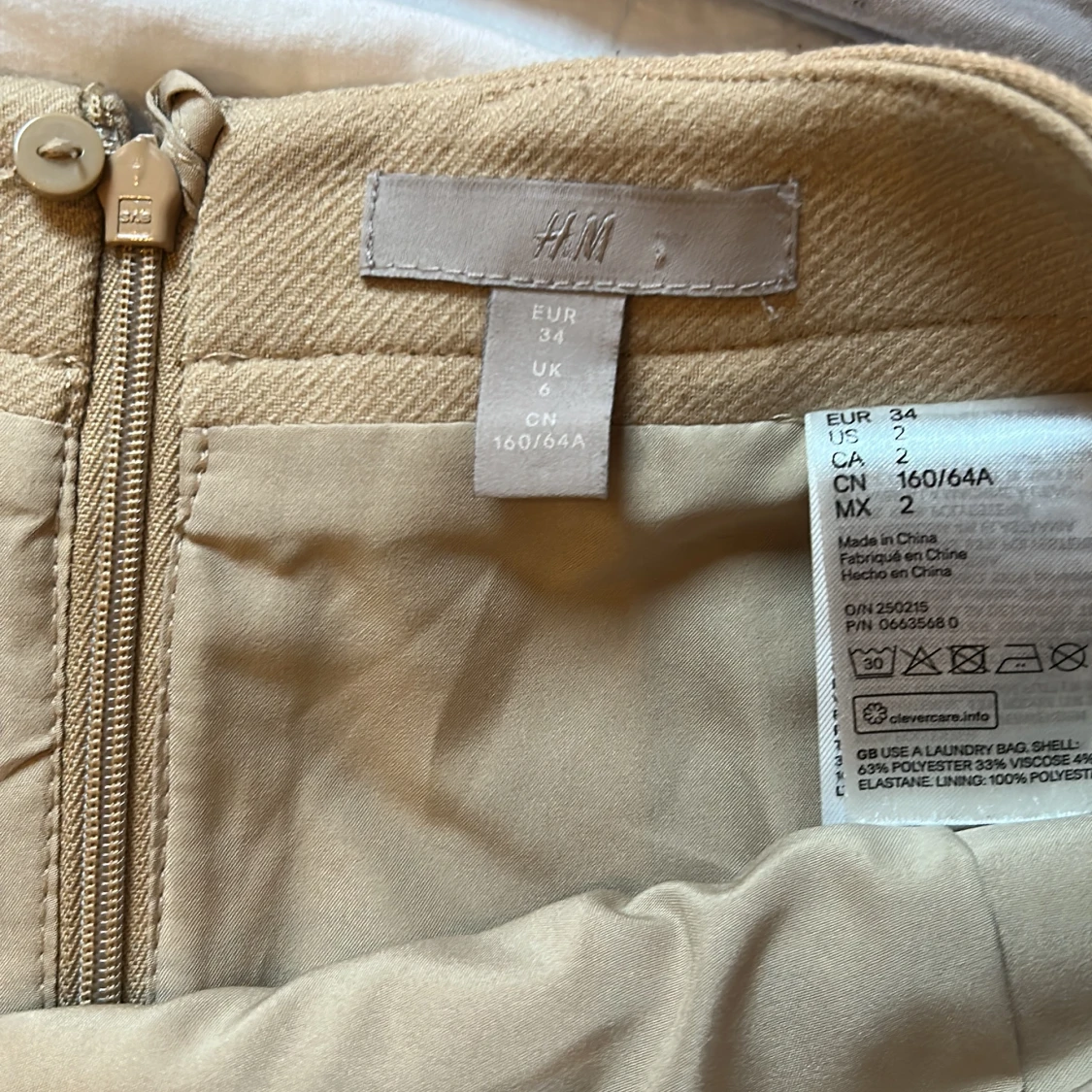 Beige kjol  - 91