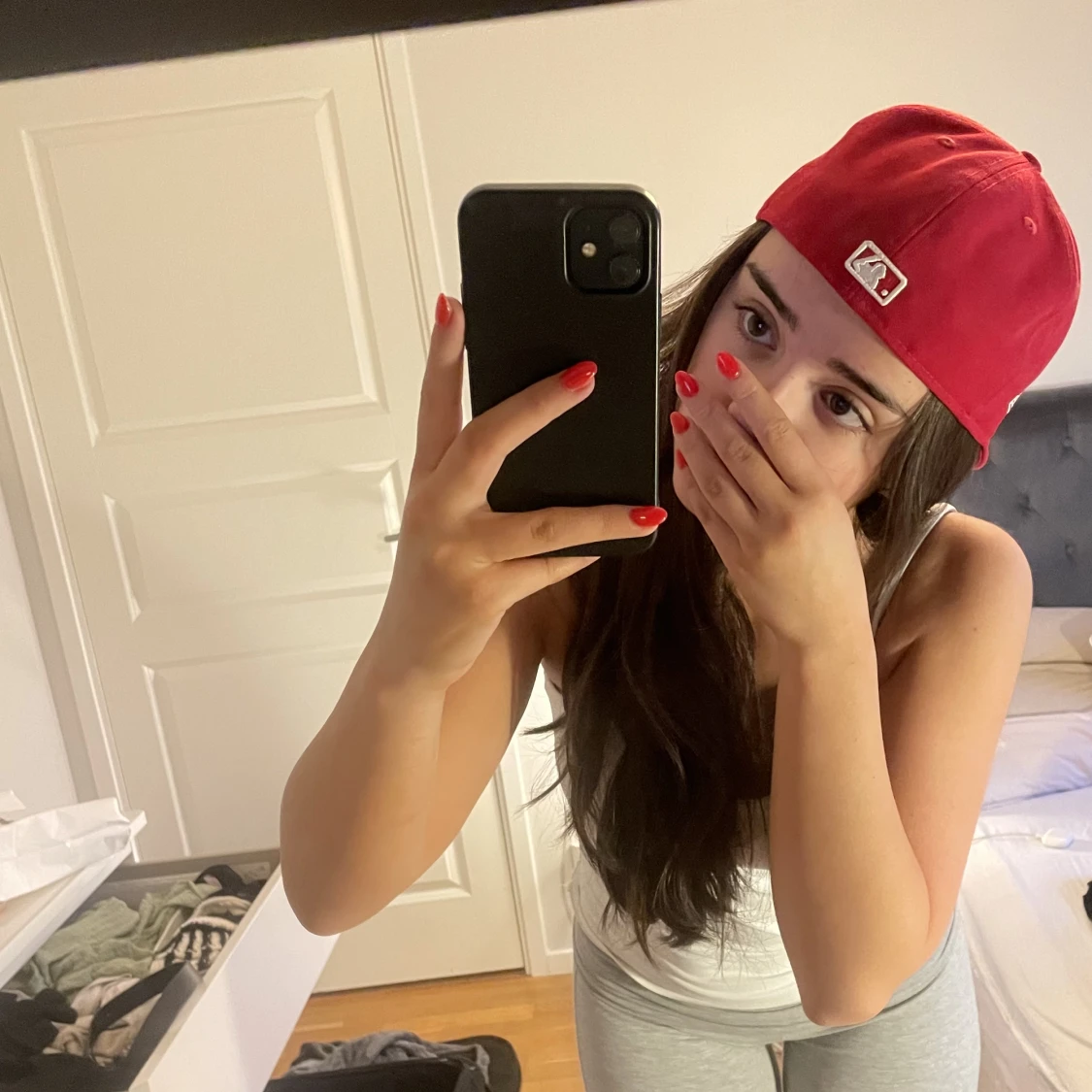 New era röd keps! - 91