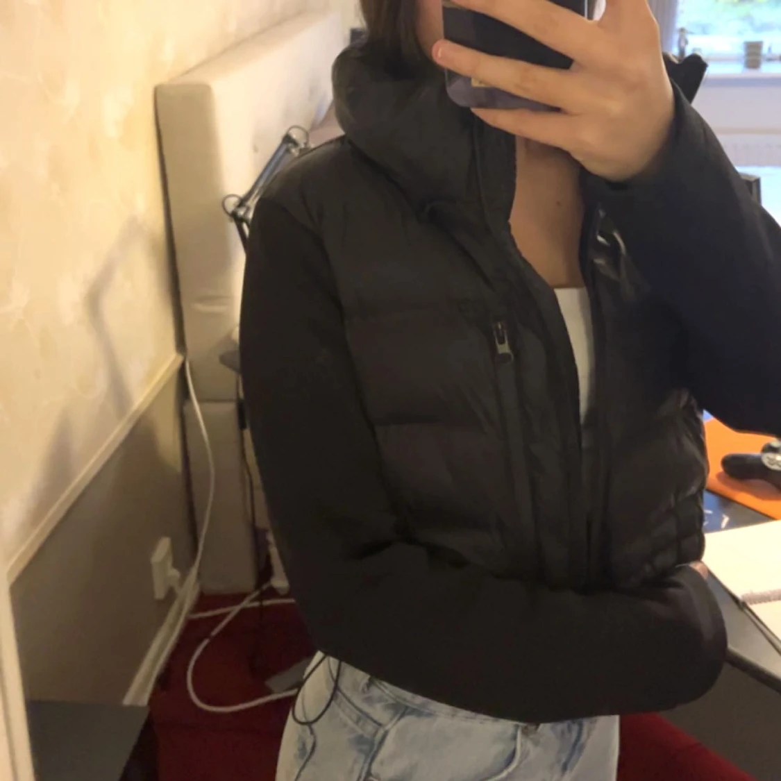 Kort svart jacka  - 90