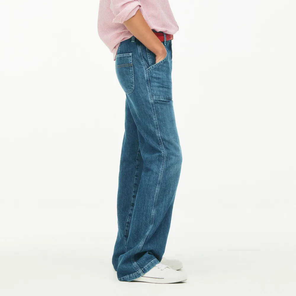 Fina byxor från zara! Använda 1 gång! Är 170cm. Jeans & Byxor.