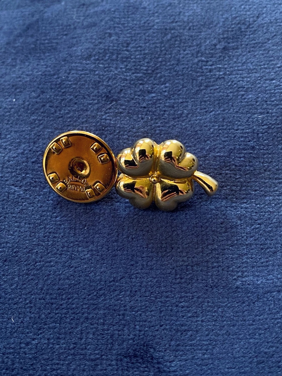 Vintage pin fyrklöver  - 90