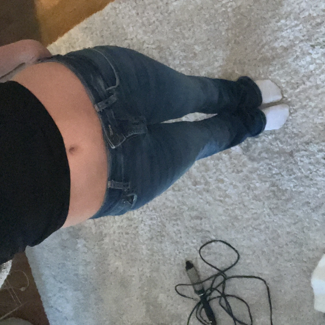 lågmidjade jeans  - 91