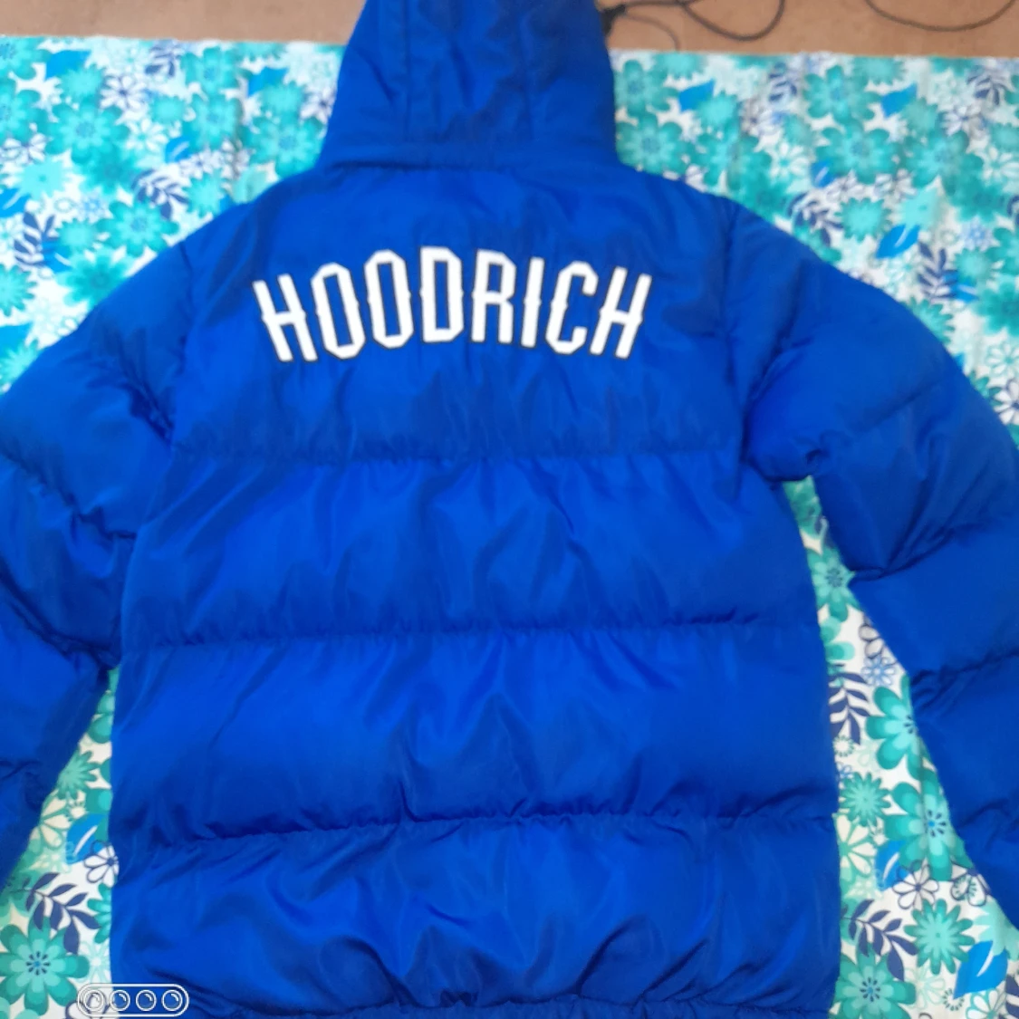 Blå hoodrich jacka  - 91