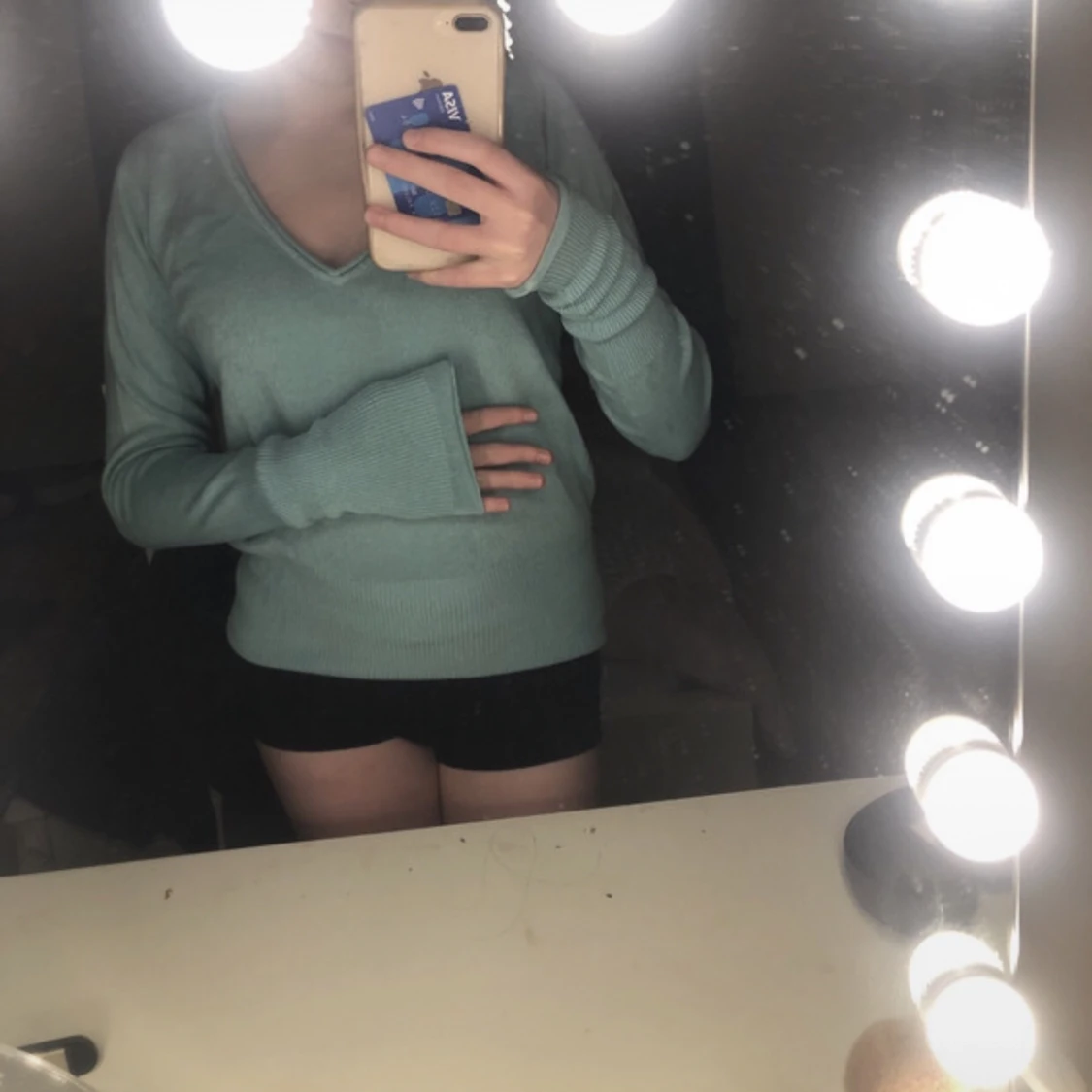 Stickad v ringad tröja  - 91