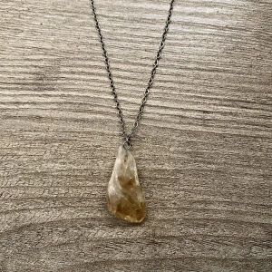 Citrin halsband - Jätte fint citrin halsband!