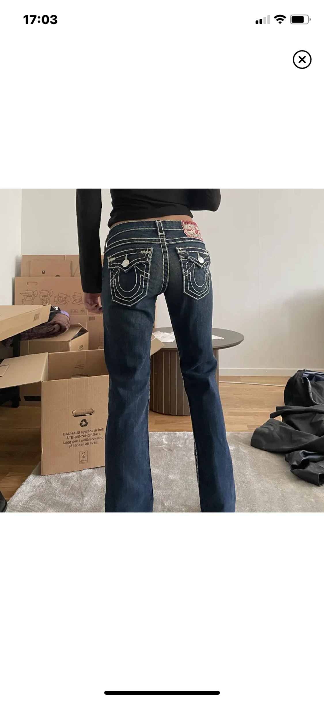 True religion white stitch 