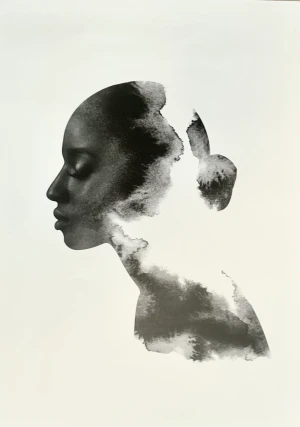 Affischer från Desenio - Jättefina affischer från Desenio! Fina ihop eller för sig själva  Kvinnoprofil 50x70 cm, 50 kr Kvinna i äng 30x40 cm, 35 kr &-tecken 13x 18 cm, 15 kr  Alla för 100 kr