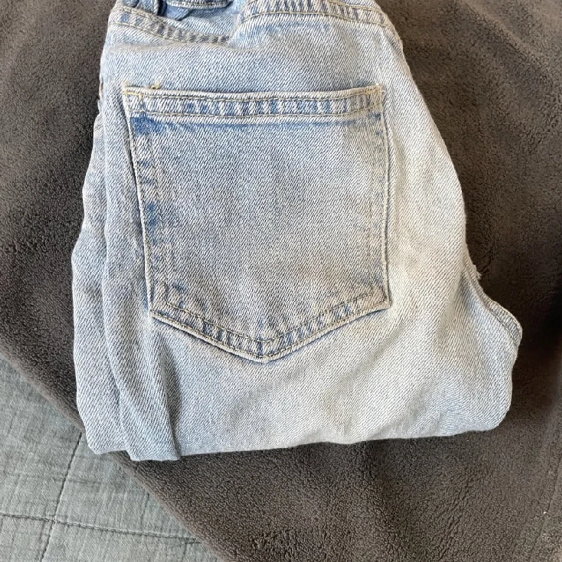 Flare ljusblå jeans - 90