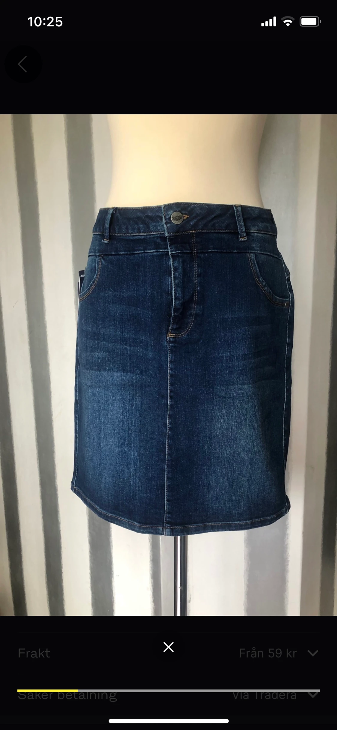 Jeanskjol 36 ny med prislappen kvar