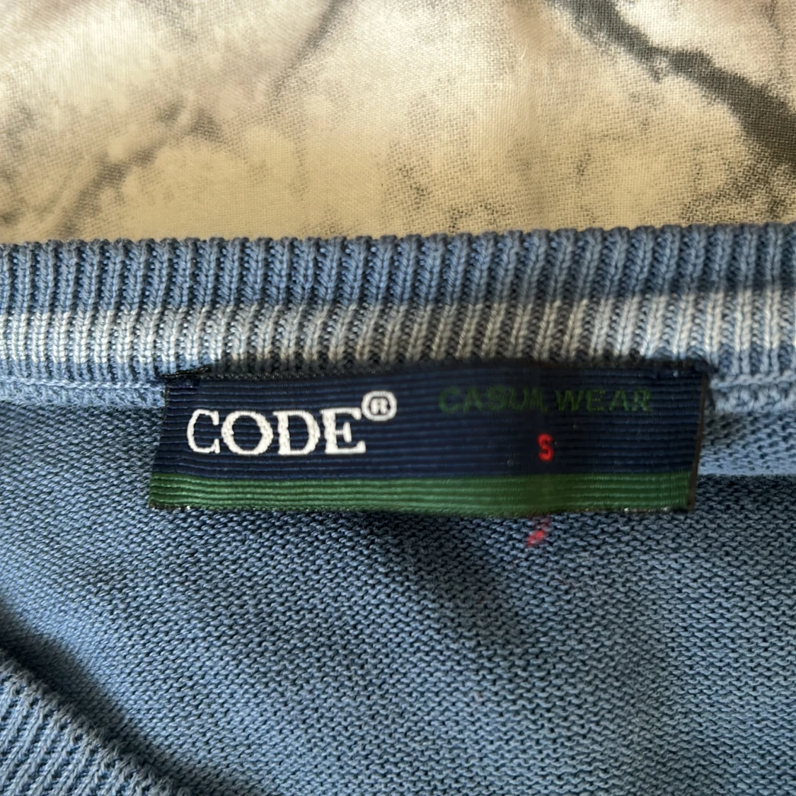 Blå sweatshirt - 90