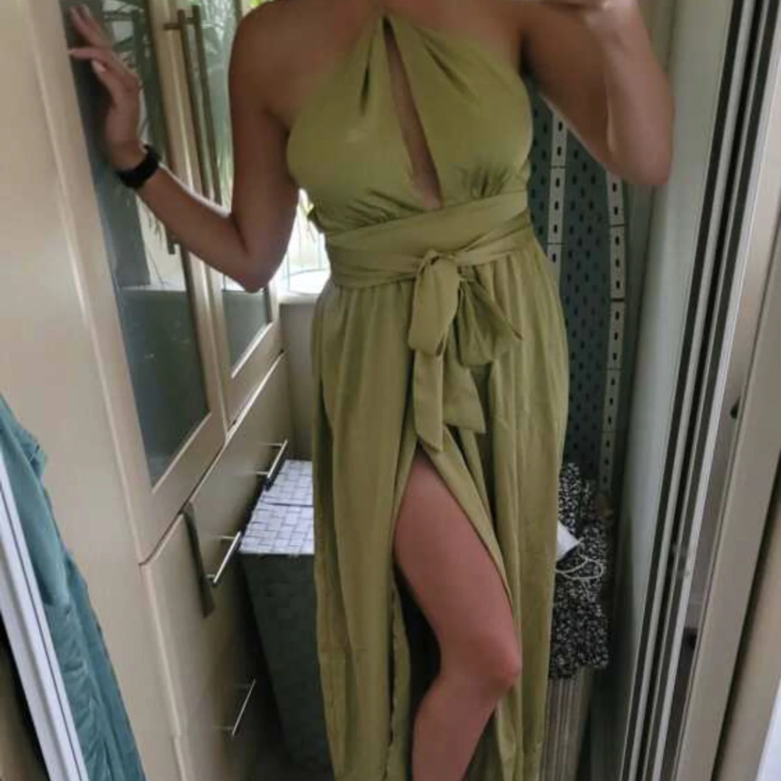 Grön finklänning - 91