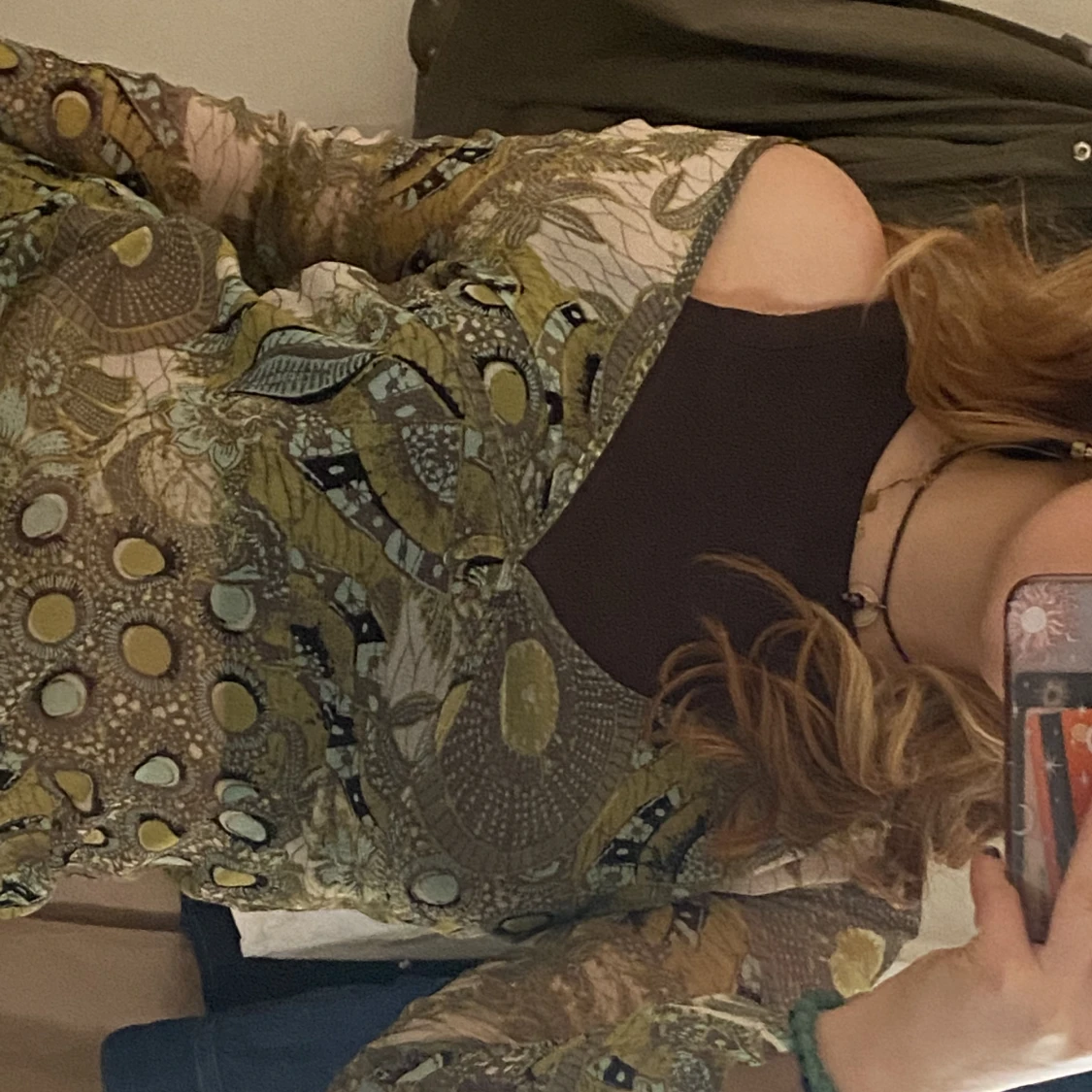 Grön mesh top - 90