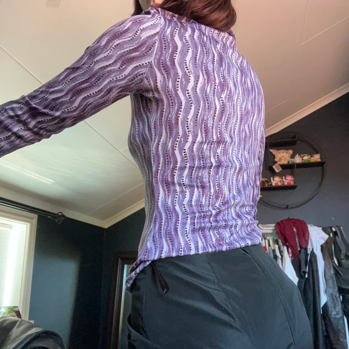 Söt lila skjorta - 90