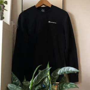 Champion sweatshirt  - En väldigt snygg och ganska basic champion hoddie som passar vid alla tillfällen. Den e tts men passar nog både M och S och har märke både på armen och bröstet! Skriv om ni har frågor!🫶🙏