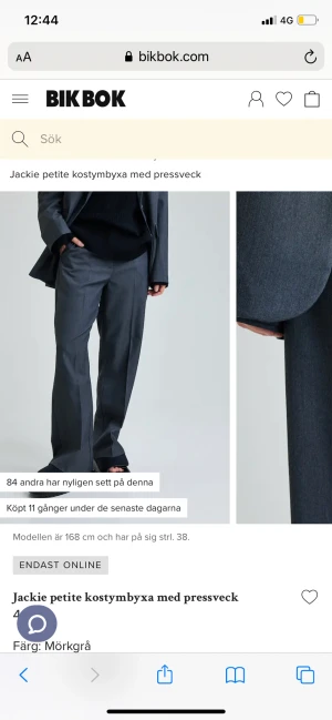 Kostymbyxor - Nya kostymbyxor från bikbok i grått! Ger snygg rumpa! Fint skick använt endast en gång! 